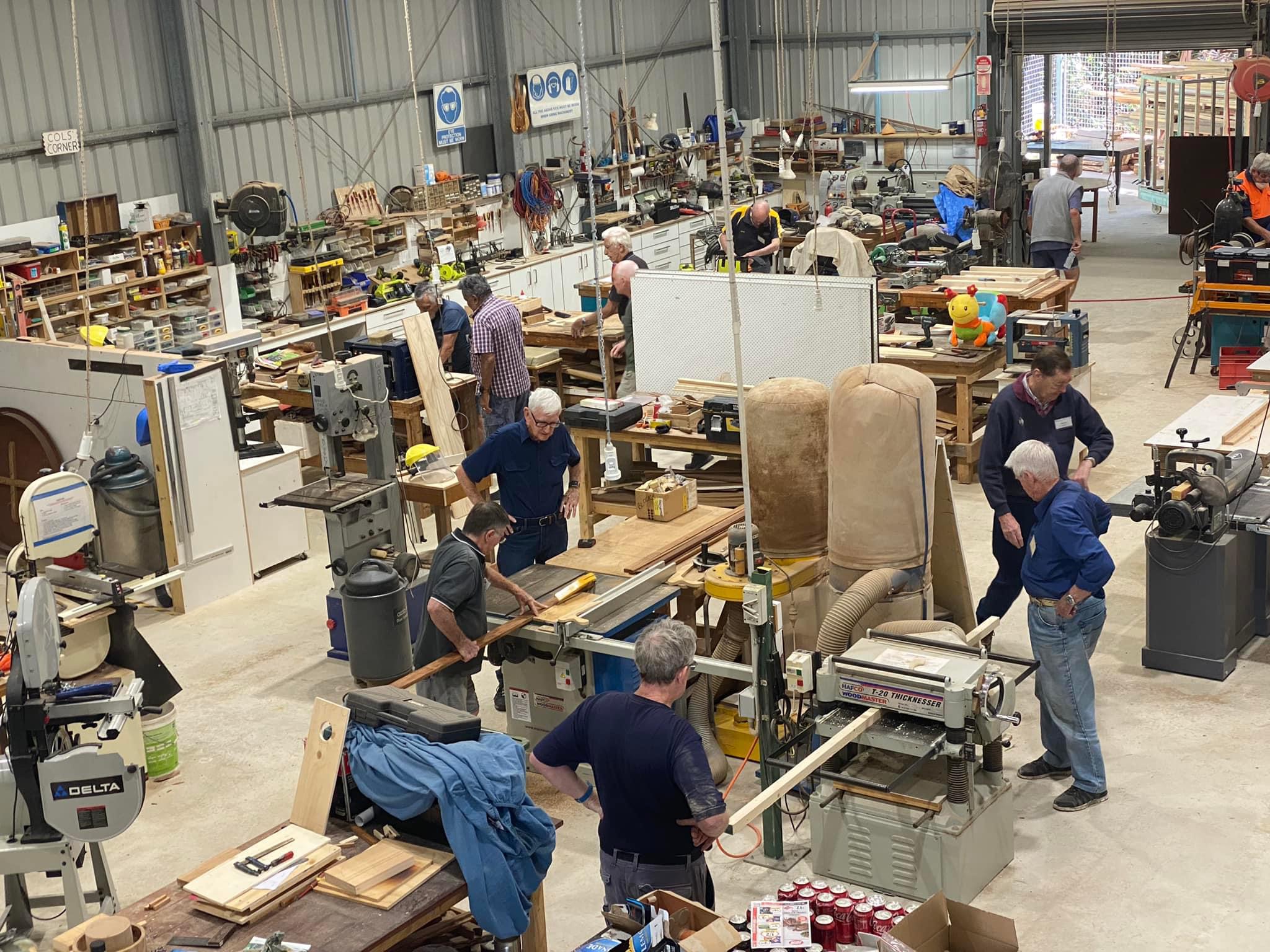 Caloundra Men's Shed workshop
